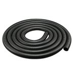 uxcell Corrugated Tube Conduit PP Polyethylene Tubing Flexible Pipe Hose Black 20mm Inner Dia 25mm Outer Dia. 3.8M Long