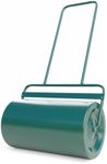 ARNOT Lawn Roller, Heavy-Duty Push/Tow Behind Water/Sand Filled Garden Drum Roller for Park, Garden, Yard, Ball Field, 13x24-Inch, 48L/ 13 Gallons, Green