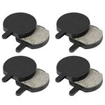 X AUTOHAUX 4 Pair Semi Metal Bike Bicycle Resin Disc Brake Pads Black 28x22mm