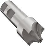 YG-1 E1237 High Speed Steel (HSS) Corner Rounding End Mill, Weldon Shank, Uncoated (Bright) Finish, Non-Center Cutting, 4 Flutes, 2.5" Overall Length, 0.4375" Cutting Diameter, 0.375" Shank Diameter