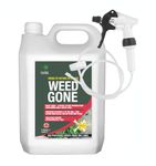 Enviro Works Weed Gone 5L Fast Acting Weedkiller Long Hose Trigger (Ready to use), See Results Within 24 hours