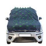 WNE Jaliwale Polyester Jaliwale Car Protection Cover From Dog And Monky & Roof And Bonnet Protection Cover Universal Size For All Car, Black & Grey Color, Abs Material Spikes (11 Feet)