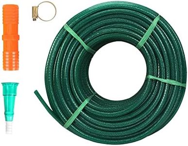 TheFitLife (Size : 3/4'' Inch (19MM), 30 Meters(97.50 Feet Green) Heavy Duty Braided Water Hose Pipe, Light Weight For Garden, Car Wash, Floor Clean, Pet Bath, Park & Yard. 10 YEARS WARRANTY.