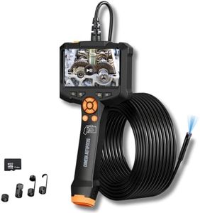 Camera Endoscopique HD Autofocus avec Câble de 10m, Fonction Photo et Vidéo, Endoscope Etanche IP67, écran IPS 4.3 Pouces, HD 2MP avec 8 LED, Carte SD 32Go Offerte, Camera Inspection