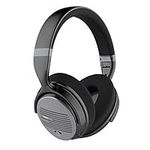 Smpl Active Noise Cancelling Headphones - Bluetooth ANC Over Ear Headphones with Microphone For Calling and Deep Bass for Total Audio Clarity, 16H Playtime - Black