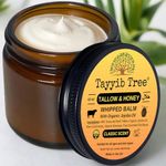 Tallow & Honey Balm - Intense Relief for Acne, Eczema, Psoriasis, Dry Skin - with Grass-fed Tallow, Raw Honey & Organic Jojoba Oil - 60ml (Classic Unisex)