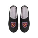 Forever Collectibles UK FOCO WEST HAM UNITED FC MEN’S PREMIER LEAGUE CHAMPIONSHIP FOOTBALL MEMORY FOAM SLIPPER - LARGE