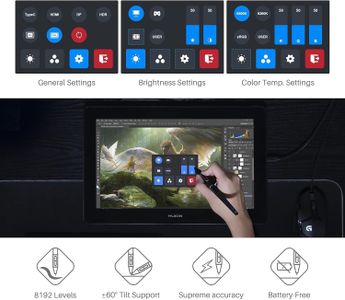 HUION Kamvas Pro 24 4K Drawing Tablet – 23.8" Pen Display Monitor