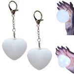 HDQQUD Purse Glow Heart Light,Handbag Lights Sensor Activated Purse Led Lamp,Rechargeable Mini Touch Handbag Light, Automatic Sensor Touch Activated Purse Led Lamp for Gift (Heart-Shaped,2PC)