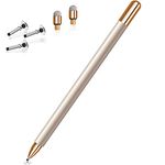 MEKO Stylus Pens for Touch Screens, iPad Stylus Pen, Magnetic Cap Capacitive Disc Tip Pencil, High Sensitivity & Fine Point Universal for/iPhone/iPad/Pro/mini/Air/Android/All Devices (Champagne Gold)