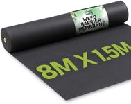 Albert Austin Weed Control Membrane Durable Weed Barrier Fabric UV Stabilised Weed Barrier Breathable Customisable Garden Membrane Roll for Pathways Flower Beds and Vegetable Gardens (8m x 1.5m)