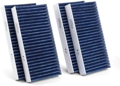 Forccord 4-Pack HEPA Cabin Air Filter Fits for Mercedes-Benz ML250 ML350 ML400 ML550 ML63 AMG GL350 GL450 GL550 GLS450 GLS550 GL63 AMG GLE350 GLE400 Activated Replacement 1668300318 Car Accessories