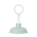 Sink Plunger,Mini Hand Drain Plunger,Small Force Pump Helper Unclogger Tool Clog Remover for Bathrooms,Kitchens,Sinks,Baths and Showers(Green,4.13Inch×6.5Inch)