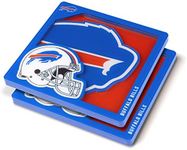 YouTheFan NFL Buffalo Bills 3D Logo Series Coasters 4" x 4"