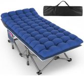 ZENPETIO XXL Folding Camping Cot for Adults, 32" Heavy-Duty Extra Wide Cots