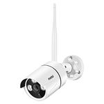 maisi Security Outdoor Camera, Wireless CCTV Camera for Home Surveillance 3MP WiFi Add-on Camera Camera for NVR(Model: 87704/87708)