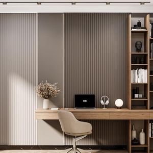 Birdeco Slat Wall Paneling Kit 4x43 in, Wainscoting Panels Pack of 12, Accent Wall Panels for Interior Decor, MDF Wood Paneling, Paintable, DIY