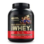 Optimum Nutrition (ON) RCB Limited Edition Gold Standard 100% Whey Protein Powder Double Rich Chocolate, 5 lb, 2.27 kg, for Muscle Support & Recovery, Vegetarian - Primary Source Whey Protein Isolate