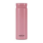 Milton Minimate 260 Thermosteel Insulated Water Bottle, 260 ml, Berry | Hot and Cold | Leak Proof | Office Bottle | Sports | Home | Kitchen | Travel | Easy to Carry | Rust Proof