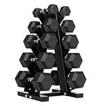 150 Pound Hex Dumbbell Set with Rub