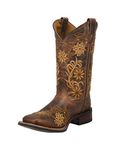 Laredo Women's Mid-Calf Boot Western, Brown, 8.5