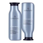 Pureology Strength Cure Blonde Purple Shampoo and Purple Conditioner Set,Sulfate Free Shampoo and Conditioner, For Blonde and Lightened Color-Treated,Tones Brassy Hair, Vegan, 2x266 ML