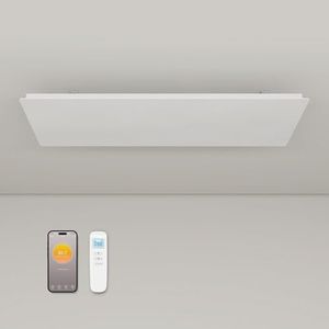 byecold Infrared Panel Heater Built-in Thermostat, Ceiling Mounted Far Infrared Heater, WiFi App Remote Control, Energy Efficient, Ideal for Indoor Home/Office - 1300W