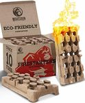 Mountain GRILLERS Natural Firelighters - Fire Starters for Wood Burner Log Burner Fireplace Pizza Oven BBQ - Indoor & Outdoor Brick Eco Fire lighters