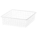 IKEA JONAXEL Wire Basket, 50x51x15 cm, White