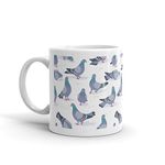 Pigeon Print Mug - Birds Pattern Dove Drinks Mugs Cup Kitchen Birthday Office Fun #15995