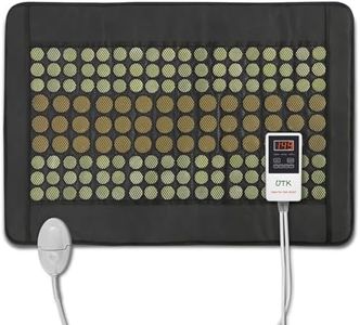 UTK Infrared Heating Pads for Back, Far Infrared Heating Pad for Pain Relief, Heating Pad with 108 Jade & 42 Tourmaline Stones, Fast Heat up, Carrying Bag Included, Mpro Size: 21x31 Inches