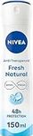 NIVEA Fresh Natural Deodorant Spray in a pack of 1 x 150 ml, Antiperspirant deodorant for a fresh feeling on the skin, Aluminum-free deodorant with ocean extracts