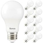 Sunco Lighting 10 Pack A19 LED Ligh