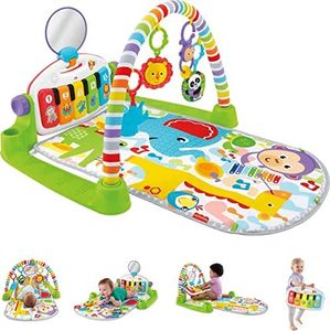 Fisher Price - Deluxe Kick & Play Piano Gym Green