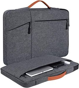 Dynotrek Arrival 17 17.3 Inch Laptop Sleeve Bag with Handle, Computer Case Cover Slim Briefcase Water-Resistant Compatible for 17-18” Hp Lenovo Dell Asus Acer -Denim Grey