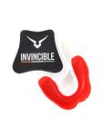 Invincible Combat Mouth Guards White Red 4091