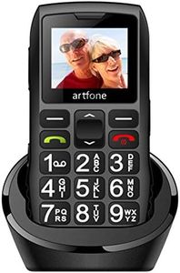 artfone C1+ Mobile Seniorenhandy ohne Vertrag | Dual SIM mit Notruftaste | Rentner Handy große Tasten | 1800 mAh Akku Lange Standby-Zeit | Großtastenhandy mit Ladestation | 1,77 Zoll Farbdisplay