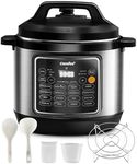 COMFEE’ Pressure Cooker 8 Quart with 16 Cooking Functions, Olla de Presion Non-Stick Pot Yogurt Maker Rice Cooker Slow Cooker Sauté Steamer, Healthy Ceramic Inner Pot