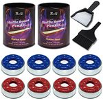 Shuffleboard Pucks with Shuffleboard Sand Set - 2 1/8 Shuffleboard Table Pucks with 2 Cans Shuffleboard Wax Medium Speed and Mini Brush and Dustpan Set