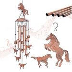 Horse Wind Chimes Outdoor Horse Gifts for Women/Men/Mom/Grandma/Wife/Friends Birthday Gifts Memorial Gift Metal WindChimes for Outside/Indoors, Home, Lawn, Porch, Patio, Garden Decor, Yard Decorations