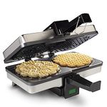 Pizzelle Maker - Non-stick Electric Pizzelle Baker Press Makes Two 5-Inch Cookies at Once- Recipe Guide Included- Fun Party Dessert Treat Making Made Easy- Unique Birthday, Easter Brunch Gift for Her