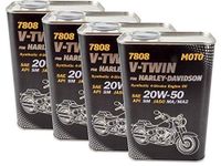 4x 1L Motorcycle Oil Mannol V-Twin Engine Oil 20W-50 HARLEY DAVIDSON BUELL etc