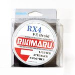 RIKIMARU RX4 PE Braided Fishing line for Freshwater and Saltwater 100mtr (0.32mm/ 41Lbs)