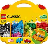 LEGO 10713 Classic Creative Suitcase, Toy Storage Case with Fun Colourful Building Bricks, Gifts for 4 plus Year old Kids, Boys & Girls