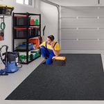 Garage Floor Matting 6.6x8.5 Feet Oil Absorbent Large Rubber Mat Waterproof Rubber Backing Layer Golf Cart Garage Mat Protects Floor from Spills Stains Oil Drip Pan for Under Car (6.6x8.5 Feet)