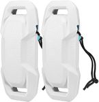 KEMIMOTO Boat Fenders Boat Bumpers for Docking Upgraded Boat Fenders Bumpers, Fit for Bass Boat and Jon Boat, White, 2 PCS