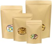 SumDirect 100Pcs Kraft Paper Bag Zi