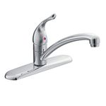 Moen 7425 Chateau One-Handle Low Arc Kitchen Faucet (Chrome)