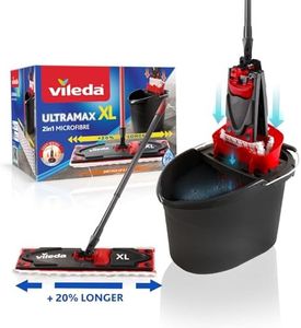 Vileda ULTRAMAX XL Universal Complete Set, Microfibre, red Black