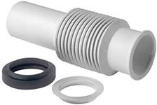 InSinkErator FDT-OO Flexible Discharge Tube, Retracts and extends 6 in. to 10 in, White & Black